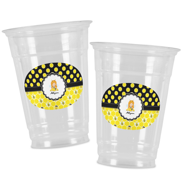 Honeycomb, Bees & Polka Dots Party Cups - 16oz - Alt View