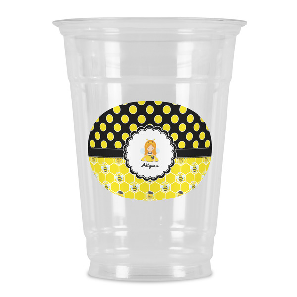 Custom Honeycomb, Bees & Polka Dots Party Cups - 16oz (Personalized)