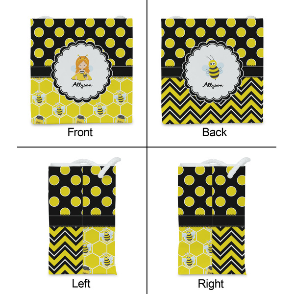 Honeycomb, Bees & Polka Dots Party Favor Gift Bag - Matte - Approval