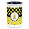 Honeycomb, Bees & Polka Dots Ceramic Pencil Holders - Blue
