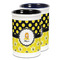 Honeycomb, Bees & Polka Dots Ceramic Pencil Holder - Large