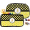 Honeycomb, Bees & Polka Dots Pencil / School Supplies Bags Small and Medium