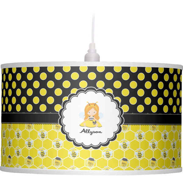 Honeycomb, Bees & Polka Dots Pendant Lamp Shade