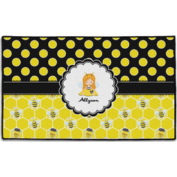 Honeycomb, Bees & Polka Dots Door Mat - 60"x36" (Personalized)