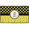 Honeycomb, Bees & Polka Dots Door Mat - 60"x36" (Personalized)