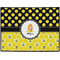 Honeycomb, Bees & Polka Dots Personalized Door Mat - 24x18 (APPROVAL)