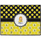 Honeycomb, Bees & Polka Dots Door Mat (Personalized)