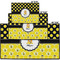 Honeycomb, Bees & Polka Dots Personalized Door Mat - Group Parent IMF