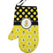 Honeycomb, Bees & Polka Dots Left Oven Mitt (Personalized)
