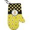 Honeycomb, Bees & Polka Dots Personalized Oven Mitt