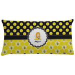Honeycomb, Bees & Polka Dots Pillow Case - King (Personalized)