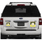 Honeycomb, Bees & Polka Dots Personalized Square Car Magnets on Ford Explorer