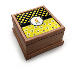 Honeycomb, Bees & Polka Dots Pet Urn w/ Name or Text