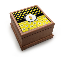 Honeycomb, Bees & Polka Dots Pet Urn w/ Name or Text