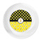 Honeycomb, Bees & Polka Dots Plastic Party Dinner Plates - Approval