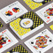 Honeycomb, Bees & Polka Dots Playing Cards - Front & Back View