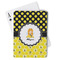 Honeycomb, Bees & Polka Dots Playing Cards (Personalized)