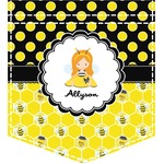 Honeycomb, Bees & Polka Dots Iron On Faux Pocket (Personalized)