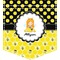 Honeycomb, Bees & Polka Dots Iron On Faux Pocket (Personalized)