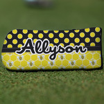 Honeycomb, Bees & Polka Dots Blade Putter Cover (Personalized)
