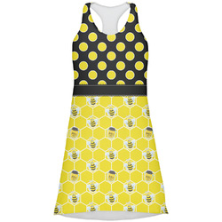 Honeycomb, Bees & Polka Dots Racerback Dress (Personalized)
