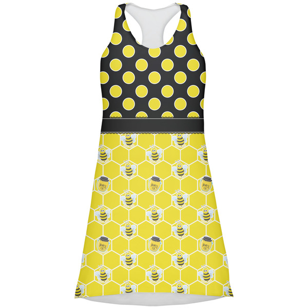 Custom Honeycomb, Bees & Polka Dots Racerback Dress