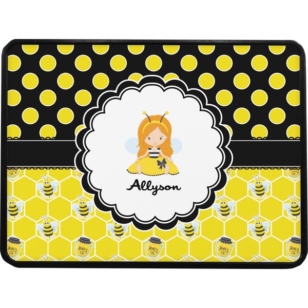 Honeycomb, Bees & Polka Dots Rectangular Trailer Hitch Cover (Personalized)