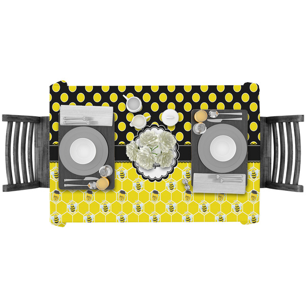Honeycomb, Bees & Polka Dots Rectangular Tablecloths - LIFESTYLE