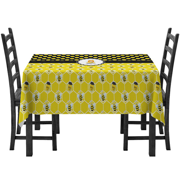 Custom Honeycomb, Bees & Polka Dots Tablecloth (Personalized)