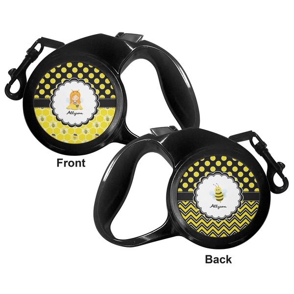 Honeycomb, Bees & Polka Dots Retractable Dog Leash - Small - Apvl