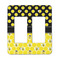 Honeycomb, Bees & Polka Dots Rocker Light Switch Covers - Double - MAIN
