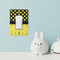 Honeycomb, Bees & Polka Dots Rocker Light Switch Covers - Single - IN CONTEXT
