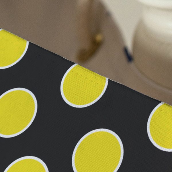 Honeycomb, Bees & Polka Dots Large Rope Tote - Close Up View