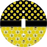 Honeycomb, Bees & Polka Dots Round Light Switch Cover