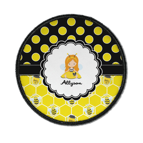 Honeycomb, Bees & Polka Dots Round Patch