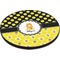 Honeycomb, Bees & Polka Dots Round Table Top (Angle Shot)