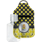 Honeycomb, Bees & Polka Dots Hand Sanitizer & Keychain Holder (Personalized)