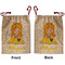 Honeycomb, Bees & Polka Dots Santa Sack - Front & Back (Personalized)