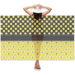 Honeycomb, Bees & Polka Dots Sheer Sarong (Personalized)
