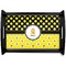 Honeycomb, Bees & Polka Dots Wooden Tray (Personalized)