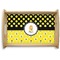Honeycomb, Bees & Polka Dots Natural Wooden Tray - Small (Personalized)