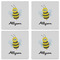 Honeycomb, Bees & Polka Dots Set of 4 Sandstone Coasters - See All 4 View