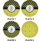 Honeycomb, Bees & Polka Dots Set of Appetizer / Dessert Plates (Approval)