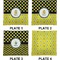 Honeycomb, Bees & Polka Dots Set of Square Dinner Plates (Approval)