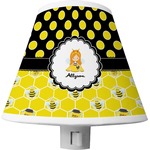 Honeycomb, Bees & Polka Dots Shade Night Light (Personalized)