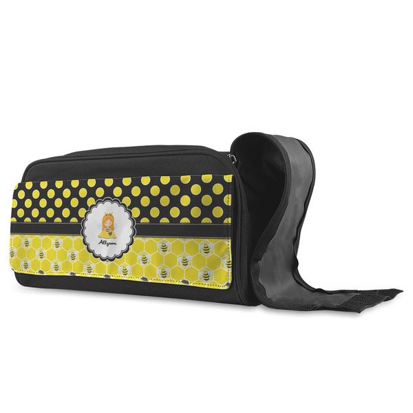 Honeycomb, Bees & Polka Dots Shoe Bags - ANGLE (Open)