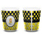 Honeycomb, Bees & Polka Dots Shot Glass - White - APPROVAL
