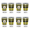 Honeycomb, Bees & Polka Dots Shot Glassess - Two Tone - Set of 4 - APPROVAL