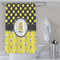 Honeycomb, Bees & Polka Dots Shower Curtain Lifestyle