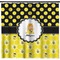 Honeycomb, Bees & Polka Dots Shower Curtain (Personalized) (Non-Approval)